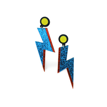 Lade das Bild in den Galerie-Viewer, Blitzohrringe_blau