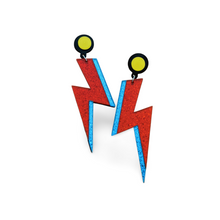 Lade das Bild in den Galerie-Viewer, Blitzohrringe_rot