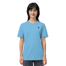 Lade das Bild in den Galerie-Viewer, T-Shirt mit Schallplatte gestickt blau