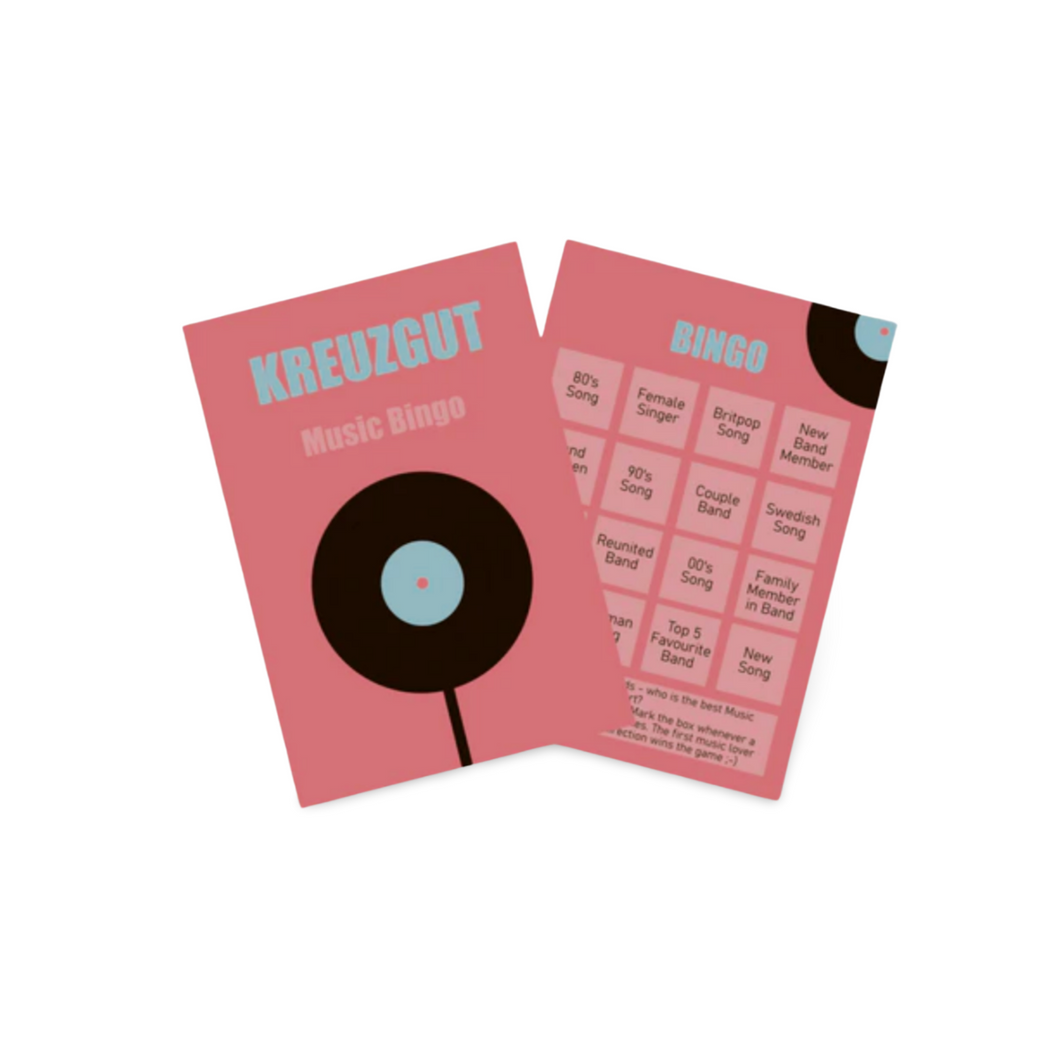 Kreuzgut Music Bingo