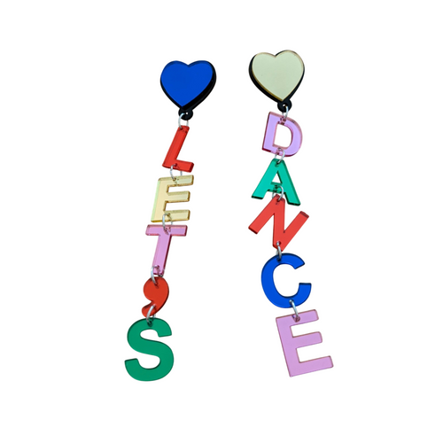 Let's Dance Ohrringe aus Acryl