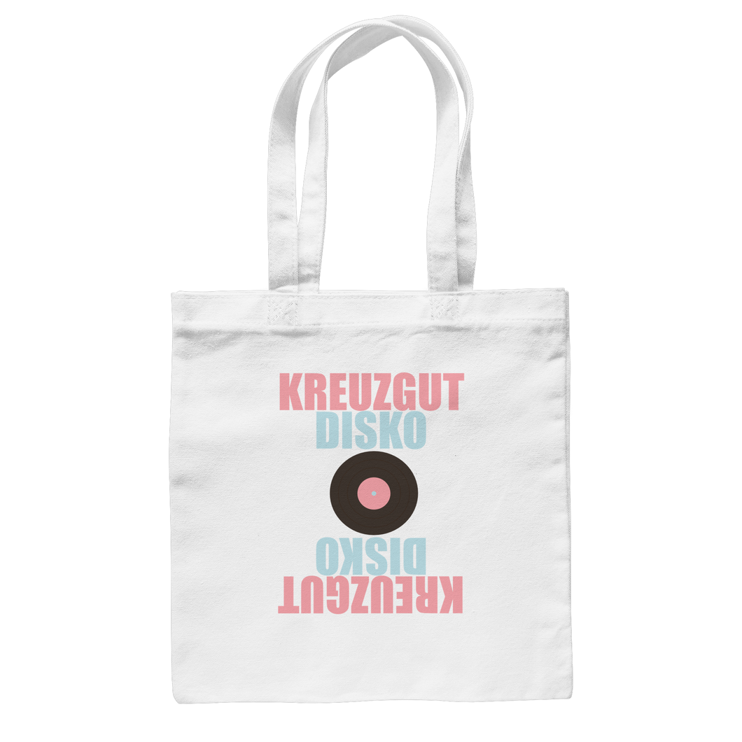 Kreuzgut Disko gespiegelt - Baumwolltasche
