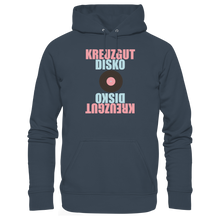 Lade das Bild in den Galerie-Viewer, Kreuzgut Disko gespiegelt - Organic Hoodie
