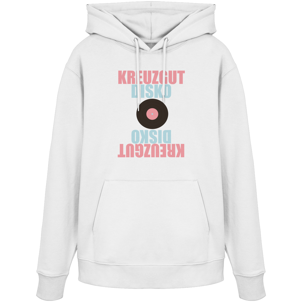 Kreuzgut Disko gespiegelt - Organic Hoodie