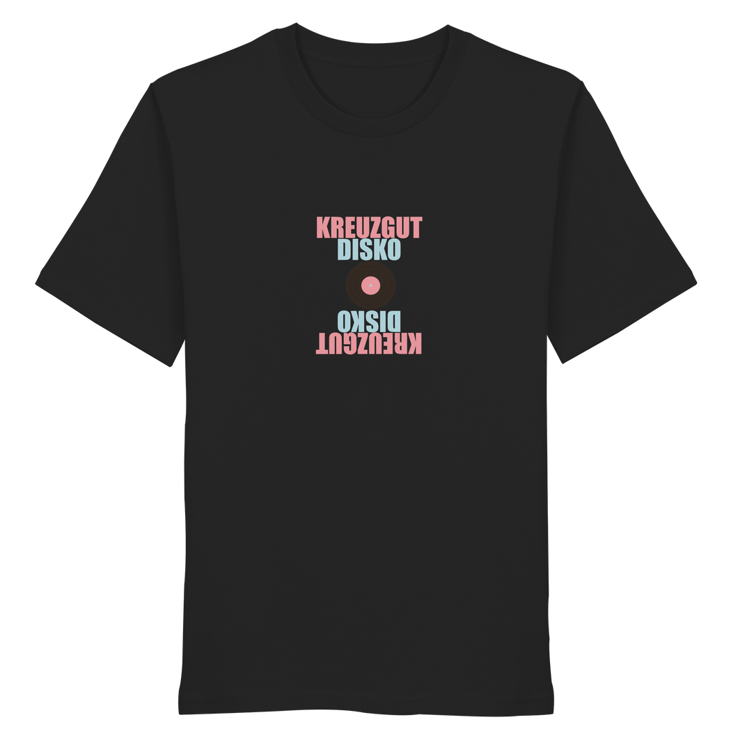 Kreuzgut Disko gespiegelt - Organic Shirt